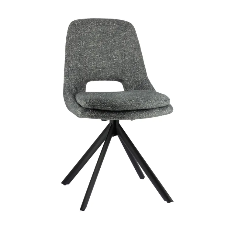 Chaise De Salle à Manger|Chaise Salon*AzaléeChaise moderne en tissu rembourrée pieds en métal