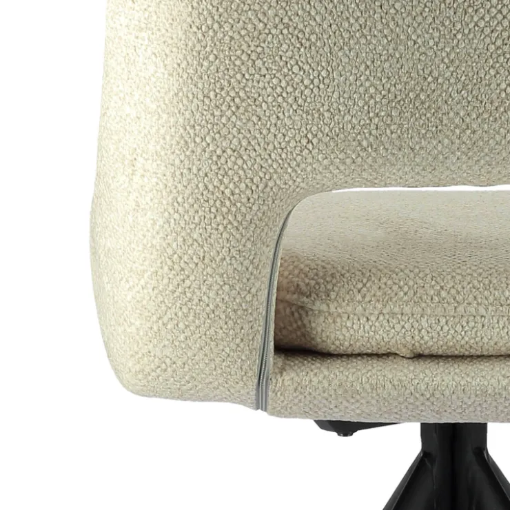 Chaise De Salle à Manger|Chaise Salon*AzaléeChaise moderne en tissu rembourrée pieds en métal