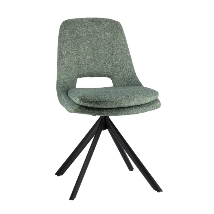 Chaise De Salle à Manger|Chaise Salon*AzaléeChaise moderne en tissu rembourrée pieds en métal