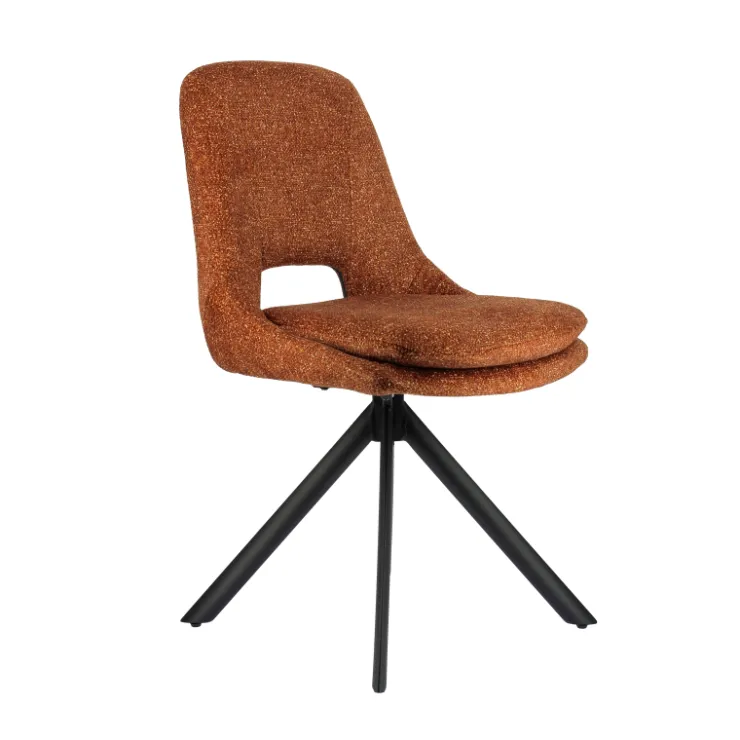 Chaise De Salle à Manger|Chaise Salon*AzaléeChaise moderne en tissu rembourrée pieds en métal