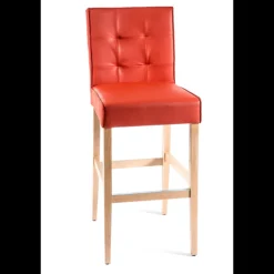 Sessio Tabouret De Bar (assise +/- 80 Cm)*BarCarpe 2 Tabouret de bar matelassé en synthétique et bois