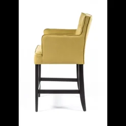 Sessio Tabouret Snack (assise +/- 65 Cm)|Tabouret De Bar (assise +/- 80 Cm)*BarDiem 2 Tabouret snack en tissu matelassé avec accoudoirs
