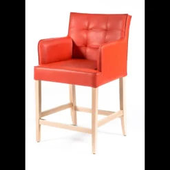 Sessio Tabouret Snack (assise +/- 65 Cm)|Tabouret De Bar (assise +/- 80 Cm)*BarDiem 2 Tabouret snack matelassé avec accoudoirs