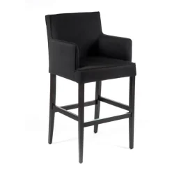 Sessio Tabouret De Bar (assise +/- 80 Cm)*BarDiem Tabouret bar contemporain en tissu et bois