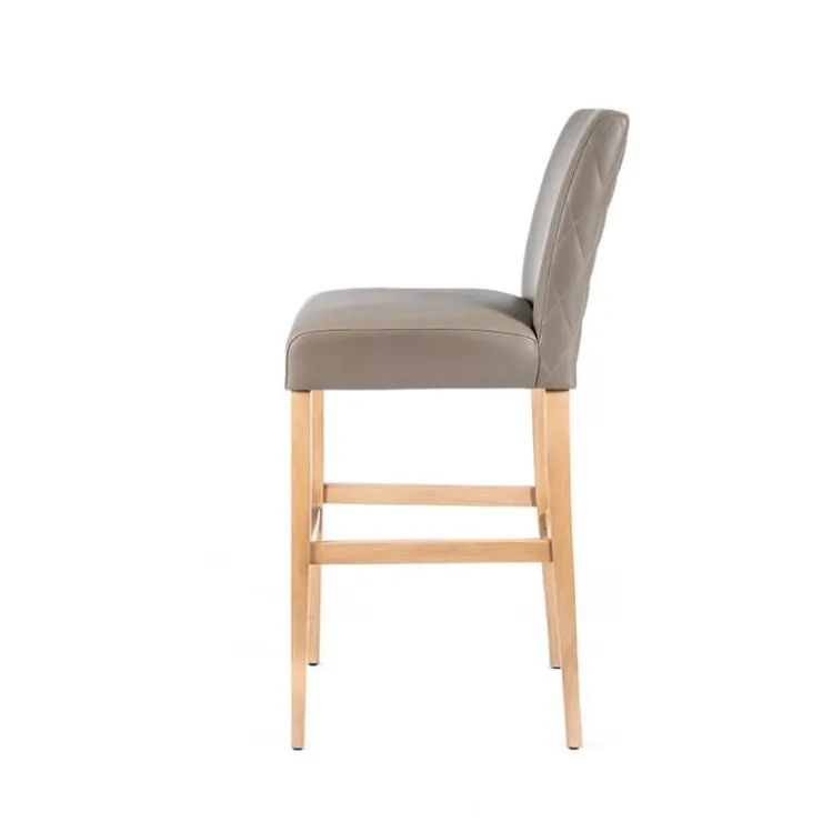 Sessio Tabouret De Bar (assise +/- 80 Cm)*BarFritz diamant Tabouret de bar matelassé sur le dos du dossier style contemporain