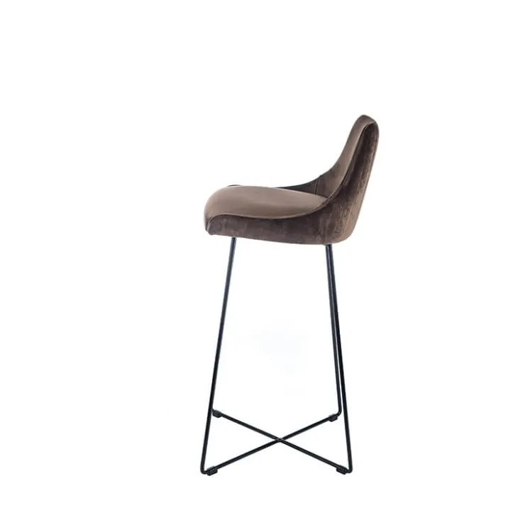 Sessio Tabouret De Bar (assise +/- 80 Cm)*BarLars line Tabouret de bar en métal et tissu
