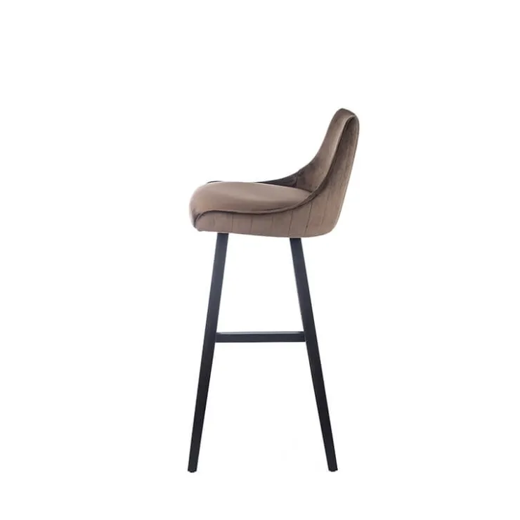 Sessio Tabouret De Bar (assise +/- 80 Cm)*BarLars line Tabouret hauteur 80 cm moderne coque tissu dos matelassé