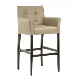 Sessio Tabouret De Bar (assise +/- 80 Cm)*BarMatiz Tabouret de bar avec dossier matelassé et accoudoirs