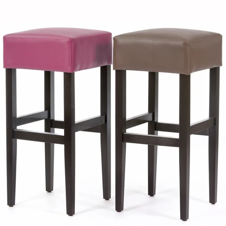 Sessio Tabouret De Bar (assise +/- 80 Cm)*BarMax Tabouret de bar sans dossier en synthétique et bois
