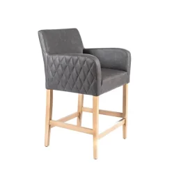 Sessio Tabouret Snack (assise +/- 65 Cm)|Tabouret De Bar (assise +/- 80 Cm)*BarMoritz diamant Tabouret snack avec accoudoirs matelassé sur le dossier