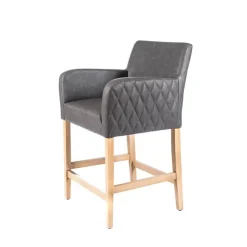 Sessio Tabouret Snack (assise +/- 65 Cm)|Tabouret De Bar (assise +/- 80 Cm)*BarMoritz diamant Tabouret snack avec accoudoirs matelassé sur le dossier