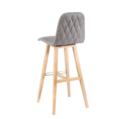 Sessio Tabouret De Bar (assise +/- 80 Cm)*BarPandora diamant Tabouret de bar scandinave avec pieds en bois