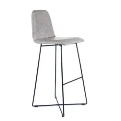 Sessio Tabouret De Bar (assise +/- 80 Cm)*BarPandora diamant Tabouret de bar design scandinave avec pieds filaires noirs
