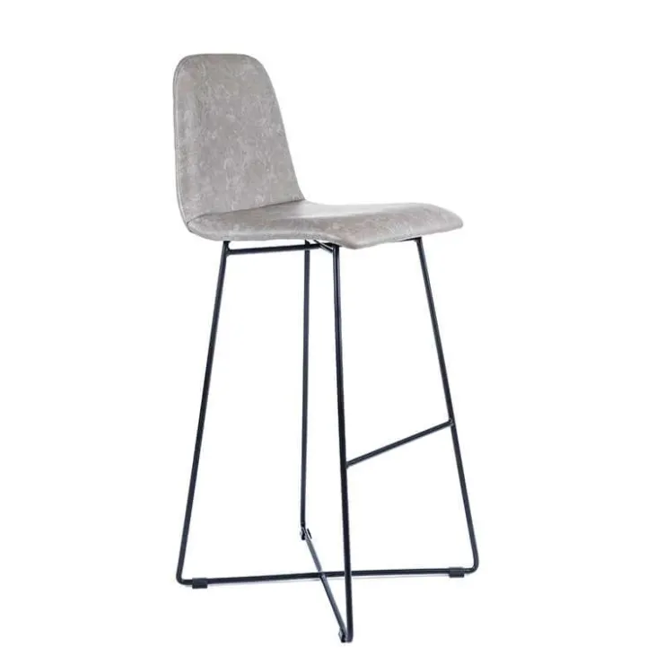 Sessio Tabouret De Bar (assise +/- 80 Cm)*BarPandora diamant Tabouret de bar design scandinave avec pieds filaires noirs