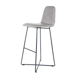 Sessio Tabouret De Bar (assise +/- 80 Cm)*BarPandora diamant Tabouret de bar design scandinave avec pieds filaires noirs