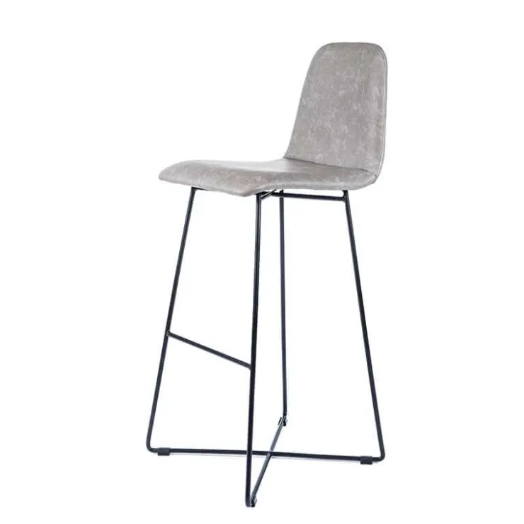 Sessio Tabouret De Bar (assise +/- 80 Cm)*BarPandora diamant Tabouret de bar design scandinave avec pieds filaires noirs