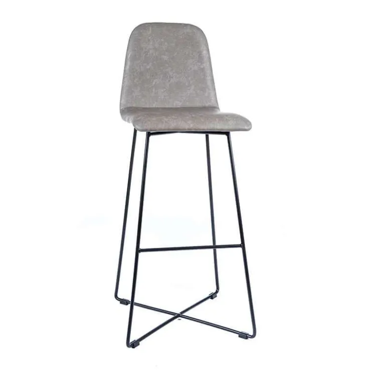 Sessio Tabouret De Bar (assise +/- 80 Cm)*BarPandora diamant Tabouret de bar design scandinave avec pieds filaires noirs