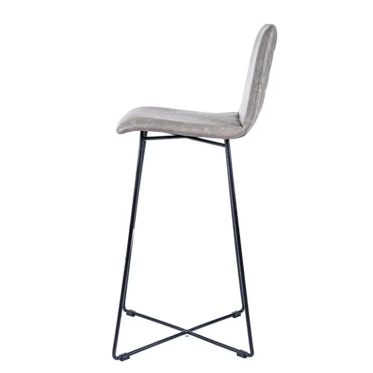 Sessio Tabouret De Bar (assise +/- 80 Cm)*BarPandora diamant Tabouret de bar design scandinave avec pieds filaires noirs