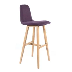 Sessio Tabouret De Bar (assise +/- 80 Cm)*BarPandora Tabouret de bar scandinave tissu avec pieds bois