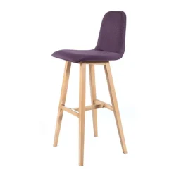 Sessio Tabouret De Bar (assise +/- 80 Cm)*BarPandora Tabouret de bar scandinave tissu avec pieds bois