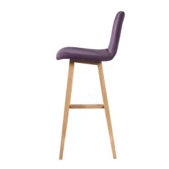 Sessio Tabouret De Bar (assise +/- 80 Cm)*BarPandora Tabouret de bar scandinave tissu avec pieds bois