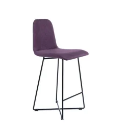 Sessio Tabouret Snack (assise +/- 65 Cm)|Tabouret De Bar (assise +/- 80 Cm)*BarPandora Tabouret snack scandinave en tissu avec pieds filaires en métal noir