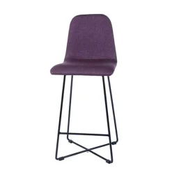 Sessio Tabouret Snack (assise +/- 65 Cm)|Tabouret De Bar (assise +/- 80 Cm)*BarPandora Tabouret snack scandinave en tissu avec pieds filaires en métal noir