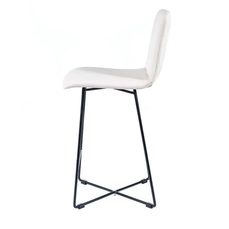 Sessio Tabouret Snack (assise +/- 65 Cm)|Tabouret De Bar (assise +/- 80 Cm)*BarPlaza diamant Tabouret snack style scandinave avec pieds design en métal