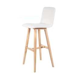 Sessio Tabouret De Bar (assise +/- 80 Cm)*BarPlaza diamant Tabouret de bar scandinave avec pieds en bois