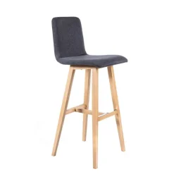 Sessio Tabouret De Bar (assise +/- 80 Cm)*BarPlaza Tabouret de bar scandinave en tissu avec pieds en bois