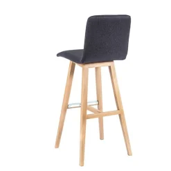 Sessio Tabouret De Bar (assise +/- 80 Cm)*BarPlaza Tabouret de bar scandinave en tissu avec pieds en bois
