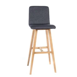 Sessio Tabouret De Bar (assise +/- 80 Cm)*BarPlaza Tabouret de bar scandinave en tissu avec pieds en bois