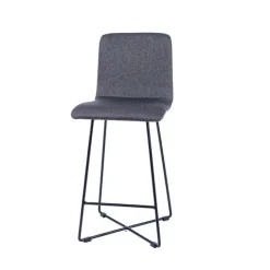 Sessio Tabouret Snack (assise +/- 65 Cm)|Tabouret De Bar (assise +/- 80 Cm)*BarPlaza Tabouret hauteur 65 cm scandinave en tissu avec pieds filaires en métal