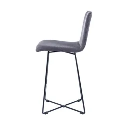 Sessio Tabouret Snack (assise +/- 65 Cm)|Tabouret De Bar (assise +/- 80 Cm)*BarPlaza Tabouret hauteur 65 cm scandinave en tissu avec pieds filaires en métal