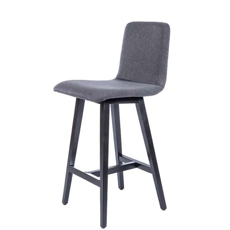 Sessio Tabouret Snack (assise +/- 65 Cm)|Tabouret De Bar (assise +/- 80 Cm)*BarPlaza Tabouret snack style scandinave en tissu et pieds bois
