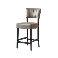 Sessio Tabouret Snack (assise +/- 65 Cm)|Tabouret De Bar (assise +/- 80 Cm)*BarSteffi 2 Tabouret snack matelassé en bois et synthétique