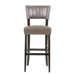 Sessio Tabouret Snack (assise +/- 65 Cm)|Tabouret De Bar (assise +/- 80 Cm)*BarSteffi 2 Tabouret snack matelassé en bois et synthétique