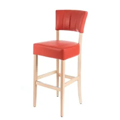 Sessio Tabouret Snack (assise +/- 65 Cm)|Tabouret De Bar (assise +/- 80 Cm)*BarSteffi 2 Tabouret snack matelassé en bois et synthétique