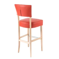 Sessio Tabouret Snack (assise +/- 65 Cm)|Tabouret De Bar (assise +/- 80 Cm)*BarSteffi 2 Tabouret snack matelassé en bois et synthétique