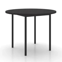 Perfecta Table De Cuisine*Basic Table de cuisine ronde en stratifié avec pieds en métal
