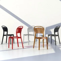 Chaise De Cuisine|Chaise De Salle à Manger*Bee Chaise moderne en polycarbonate
