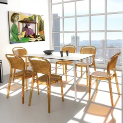 Chaise De Cuisine|Chaise De Salle à Manger*Bee Chaise moderne en polycarbonate