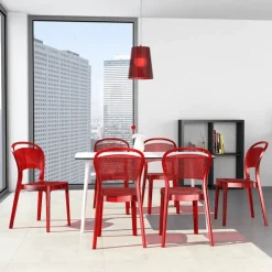 Chaise De Cuisine|Chaise De Salle à Manger*Bee Chaise moderne en polycarbonate