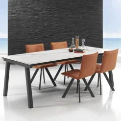 Mobliberica Table De Salle à Manger*Benidorm Moblibérica® Table moderne extensible en céramique