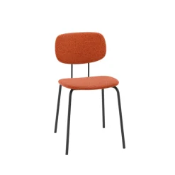 Perfecta Chaise De Salle à Manger*Bistro Chaise de séjour inspiration rétro en tissu avec pieds en métal