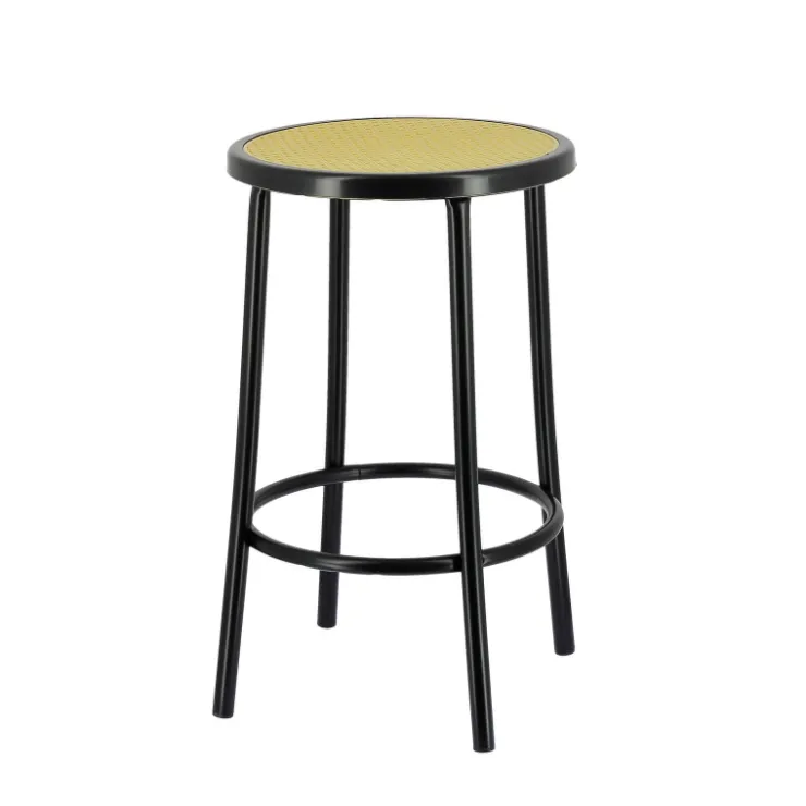 Rodet Tabouret Snack (assise +/- 65 Cm)|Tabouret De Bar (assise +/- 80 Cm)*Bistro Tabouret bistrot sans dossier assise imitation cannage fabriqué en France