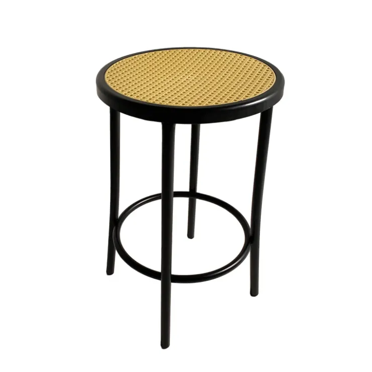 Rodet Tabouret Snack (assise +/- 65 Cm)|Tabouret De Bar (assise +/- 80 Cm)*Bistro Tabouret bistrot sans dossier assise imitation cannage fabriqué en France
