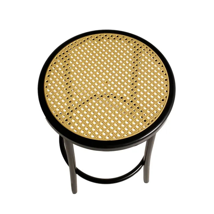 Rodet Tabouret Snack (assise +/- 65 Cm)|Tabouret De Bar (assise +/- 80 Cm)*Bistro Tabouret bistrot sans dossier assise imitation cannage fabriqué en France