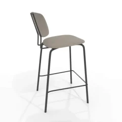 Perfecta Tabouret Snack (assise +/- 65 Cm)|Tabouret De Bar (assise +/- 80 Cm)*Bistro Tabouret snack inspiration vintage en simili et pieds en métal