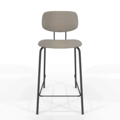 Perfecta Tabouret Snack (assise +/- 65 Cm)|Tabouret De Bar (assise +/- 80 Cm)*Bistro Tabouret snack inspiration vintage en simili et pieds en métal